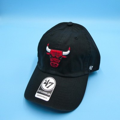 '47 Hat Mens One Size Clean Up Chicago Bulls Black Embroidered Cotton Cap