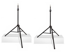 2x Ultimate Support TS-99BL Lift-Assist Aluminum Speaker Stand w/ Adapter Pair 