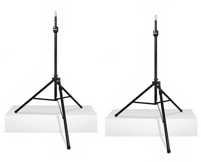 2x Ultimate Support TS-99BL Lift-Assist Aluminum Speaker Stand w/ Adapter (Pair)