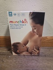 Munchkin Flow Nipple Shield w/See Thru Channel to Watch MilkFlow Medium 20mm New