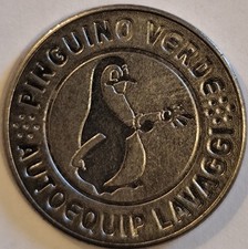 Car Wash Token - Pinguino verde Vesime  🇮🇹 ITALY 🚗🧽 Car Wash Token