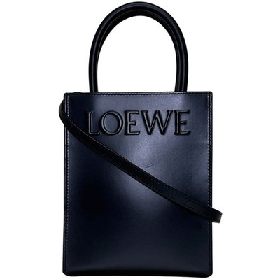 Loewe 2-way bag, Standard A5 tote, black, A933S30X01, crossbody, calf leather,