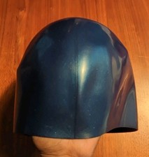 Tyr Wallbreaker 2.0 Dome Cap Competition Swim Cap Blue/White Size Medium