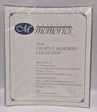 CREATIVE MEMORIES 8 x10 Scrapbook Album WHITE Refills  15sheets/ 30pgs 
