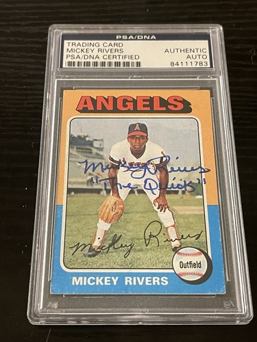 1975 Topps - Mickey Rivers #164 psa authentic autograph 👀🔥🔥