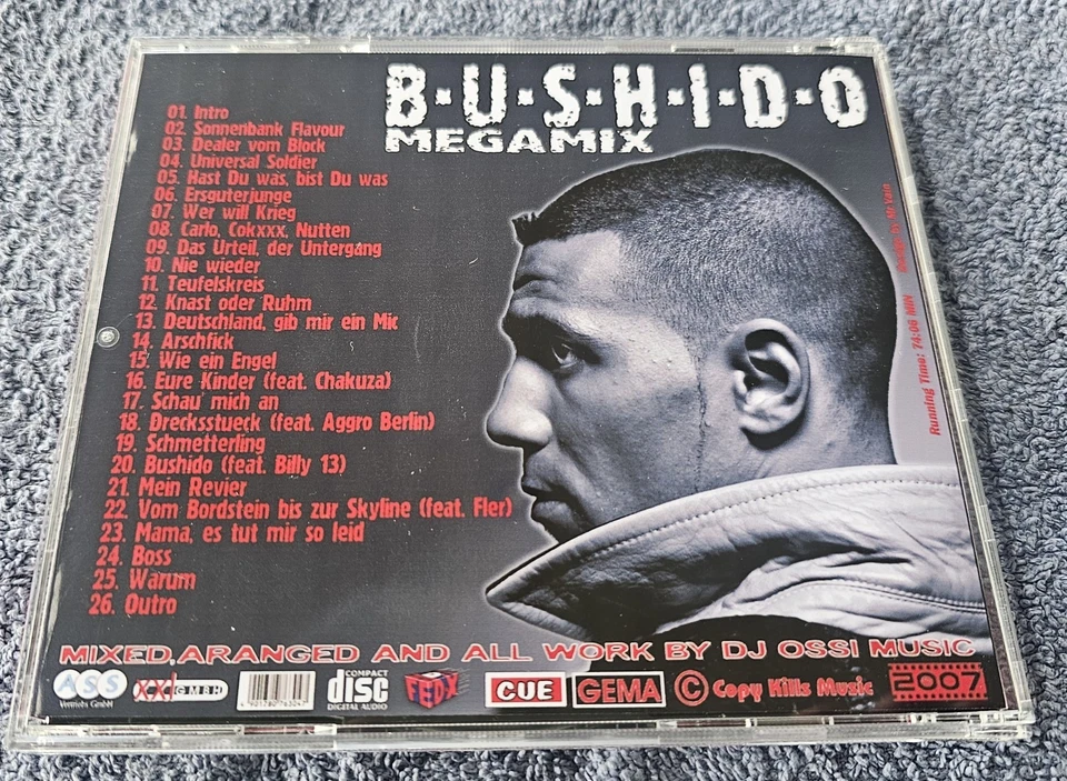 Bushido Megamix 2007 (Sehr selten) ähnl. Deep Dance MPA Strictly DJ Mix CD - Bild 2 von 3