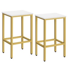Mahancris tabourets de bar lot de 2 chaises de bar cuisine petit déjeuner tabourets de bar repose-pieds
