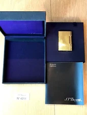 With box S.T.Dupont Gas Lighter Stripe Gatsby Line 2s