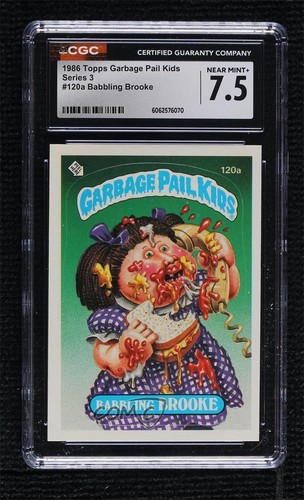 1986 Garbage Pail Kids Series 3 Babbling Brooke (Two Star Back) CGC 7.5 0ed5