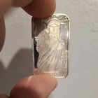 1982 Johnson Matthey Liberty by MTB 1oz. Silver Bar  Toned and Numbered 93447