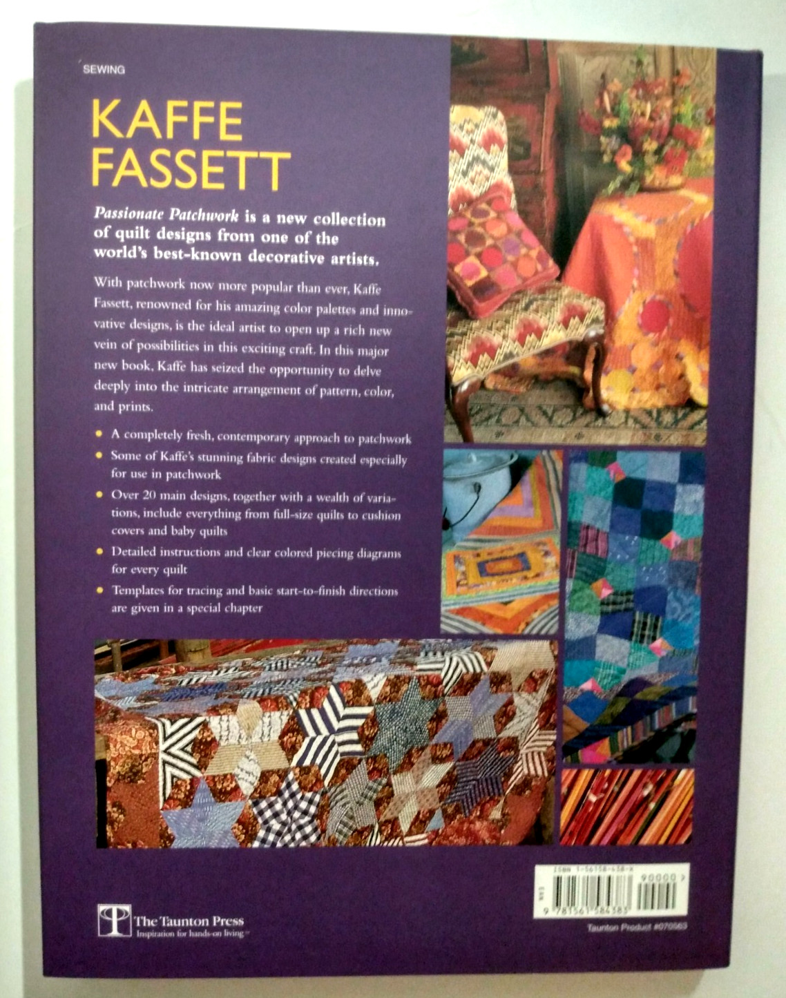 Kaffe Fassett: Passionate Patchwork Over 20 Original Quilt Designs - Hardcover