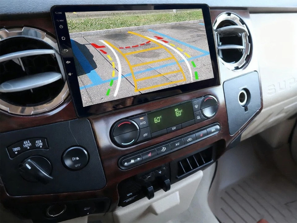 Radio estéreo GPS Apple CarPlay de 10" para Ford F-250 F-350 Super Duty 2005-2014 Foto 2 de 4