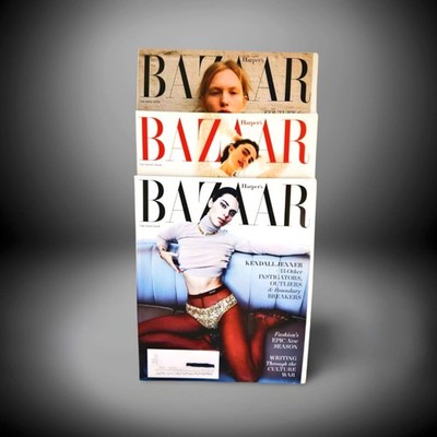 Harper's Bazaar Sept,Oct, Nov 2023 Magazine Lot of 3 Kendall Jenner Margaret Qua