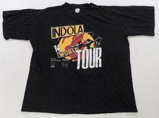 Rare Vintage DIAMOND STAR Indola World Tour 1994 T Shirt 90s Cosmetics Black XL