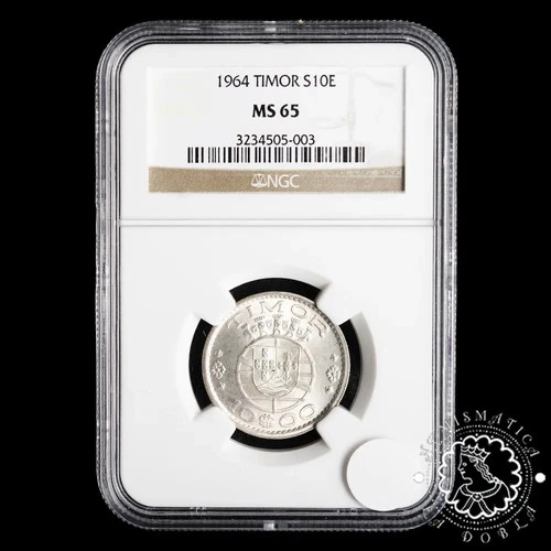 1964 - 10 Shields - Timor - Lisbon - NGC MS65