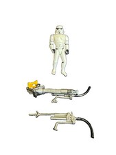 Star Wars Stormtrooper Deluxe Crown Control VTG 1995 Kenner Action Figure HTF