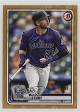 2020 Bowman Gold 49/50 Trevor Story #82 nd3