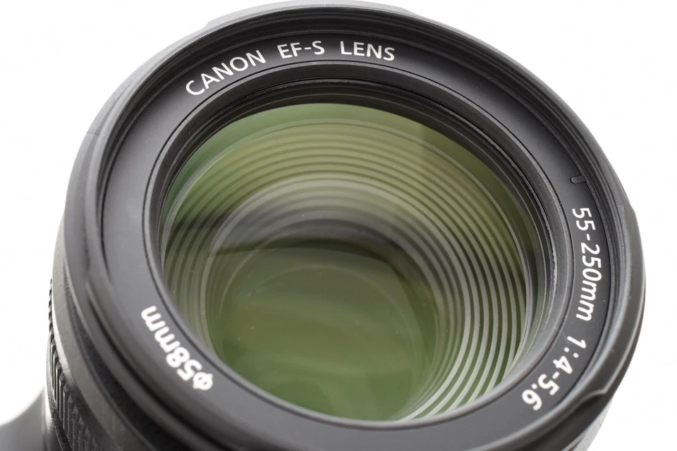 Cámara réflex digital Canon EOS D60 con lente EF-S 55-250 mm IS y batería [casi como nueva] Foto 3 de 4