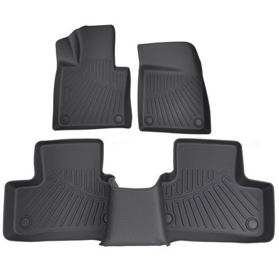 All Weather TPE Floor Mats for Volvo XC60 2018-2025 Black Custom Fit Waterproof