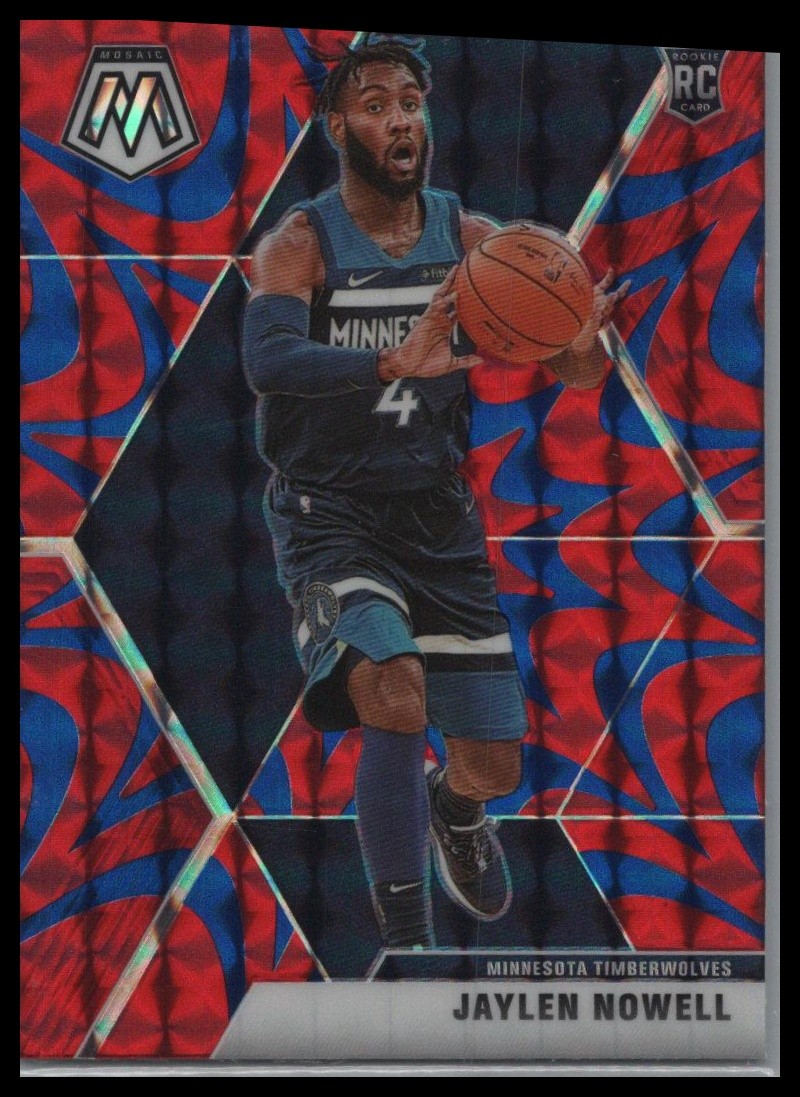2019-20 Panini Mosaic #212 Jaylen Nowell Reactive Blue
