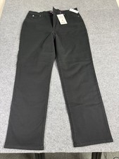 NWT Gloria Vanderbilt Amanda Black Stretch Jeans Size 16 Original Slimming Jean