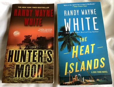2 Doc Ford Novels by Randy Wayne White: Hunter's Moon & The Heat Islands