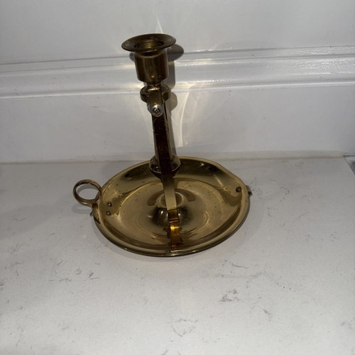 Baldwin Swinging Brass Chamberstick Candleholder Table or Wall Decor Nautical