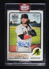 2023 Topps Archives Signature Series 12/18 Brandon Crawford Buyback Auto 1j7t