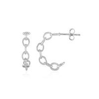 Cavill 925 Sterling Silber Ohrringe Plattiert Kettenform 19Mm Damen