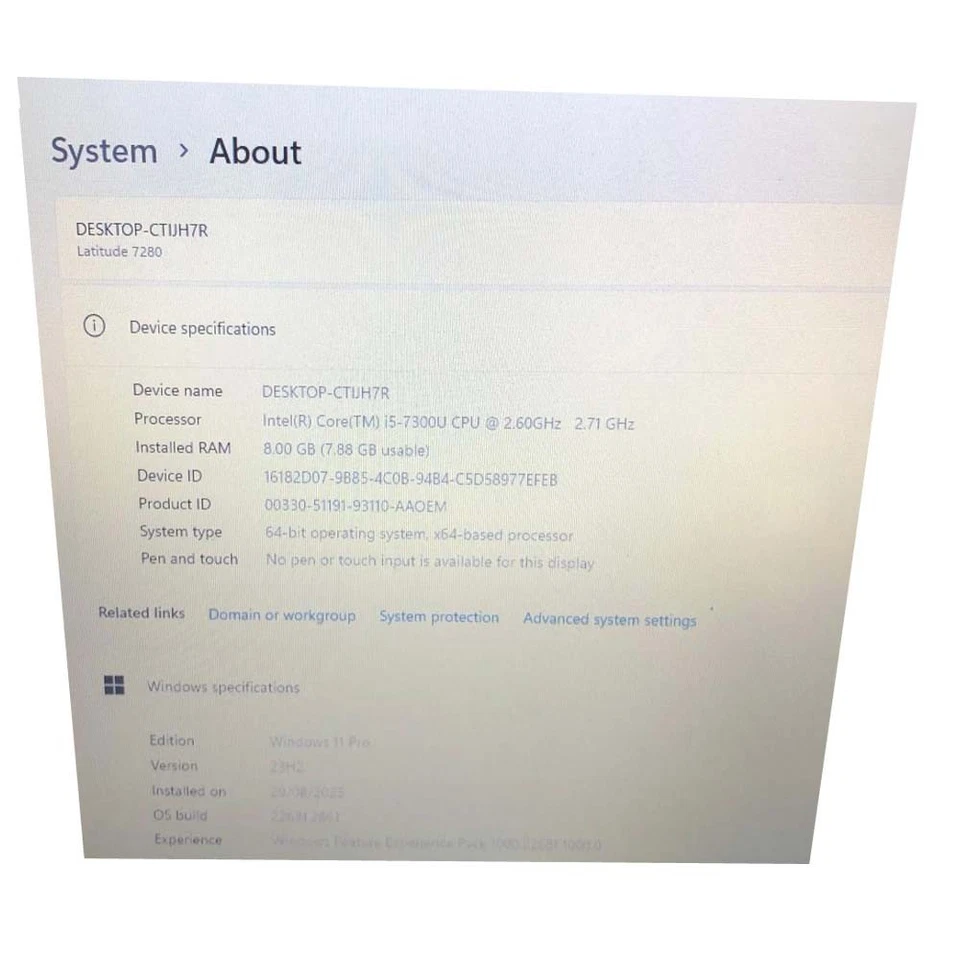 Dell Latitude 7280 · i5-7300U · 8GB · 256GB, photo 2 of 5