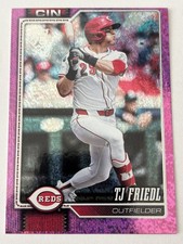 2026 Topps Series 1 - T.J. Friedl #338 Pink Holo Foil
