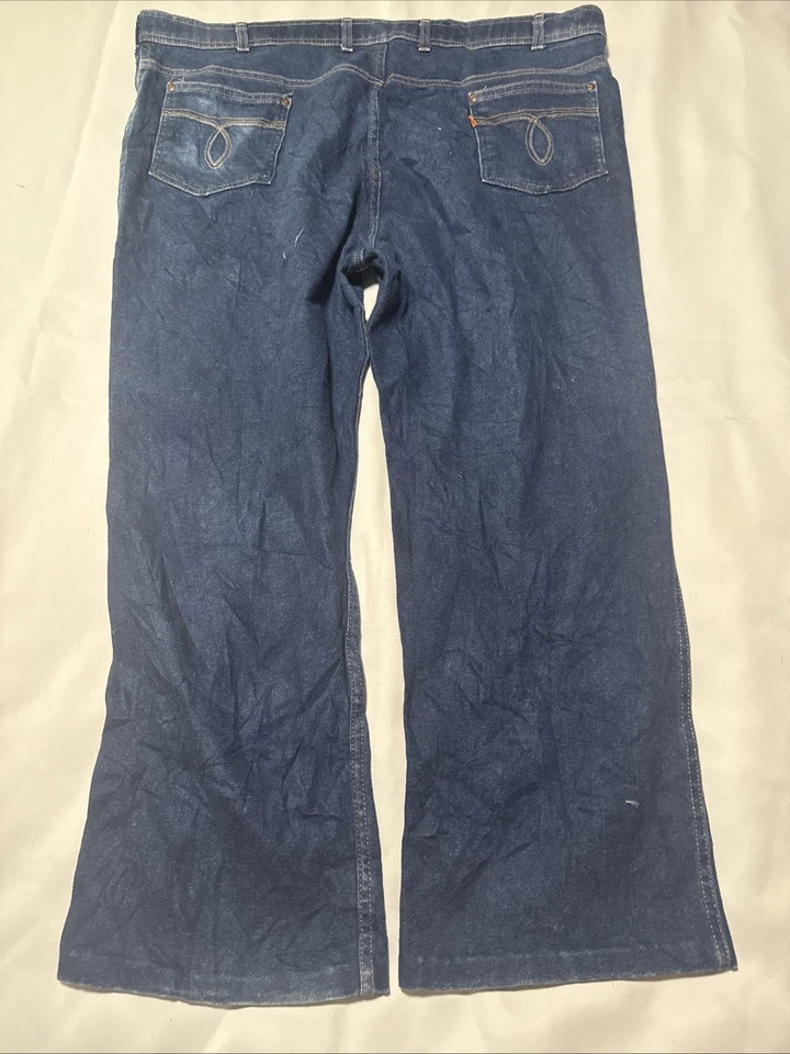 Pantalones de mezclilla vintage años 70 Levi’s para hombre 46x27 «Skosh More Comfort» ajuste relajado EE. UU. Foto 3 de 4