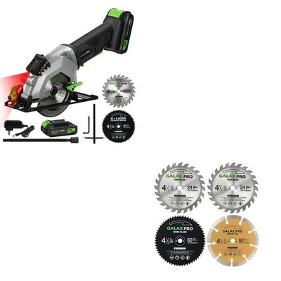 GALAX PRO Mini Circular Saw - DC20V 4-1/2'' Cordless Saw with 2.0Ah ... Fast Ship