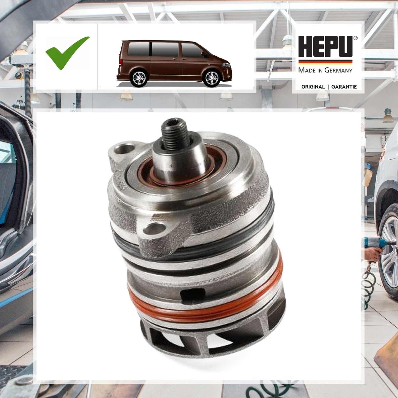 Hepu Wasserpumpe VW TRANSPORTER V Bus (7HB, 7HJ, 7EB, 7EJ, 7EF, 7EG, 7HF, 7EC)