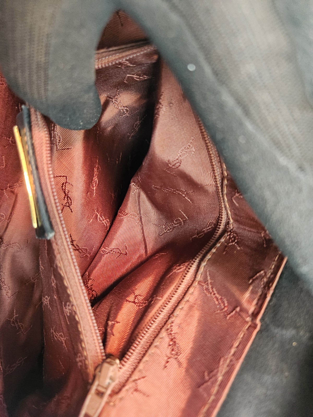 Authentic Yves Saint Laurent Backpack Ruby Red Ba… - image 24