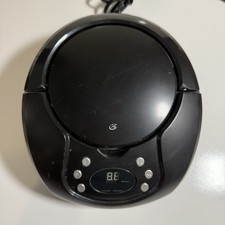 GPX BC112B CD Boombox AM/FM Radio Black Gray 3.5mm Aux Line-In Retro 90  s Read 