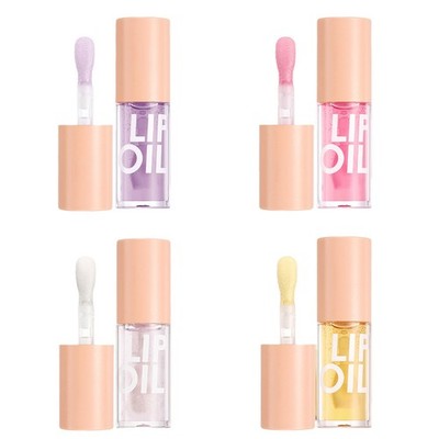 Women Glossy Lip Oil Moisturize Nourish Lips 1Pcs Plumping Lip Oil Lip Gloss