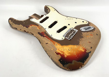 Cuerpo de Guitarra MJT Oficial Personalizado Vintage Envejecido Nitro Mark Jenny VTS Carbón Dorado