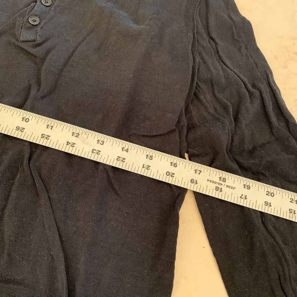 Рубашка мужская John Varvatos Henley размер большой хлопок б/у в отличном состоянии - Изображение 3 из 4