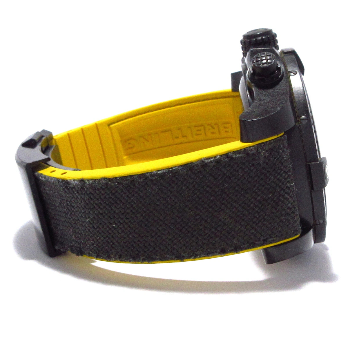 Auth BREITLING Avenger Hurricane XB0170 3****** Yellow Black Men's