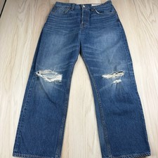 Rag & Bone Womens Potrero Blue Maya High Rise Made In USA Straight Jeans Size 28