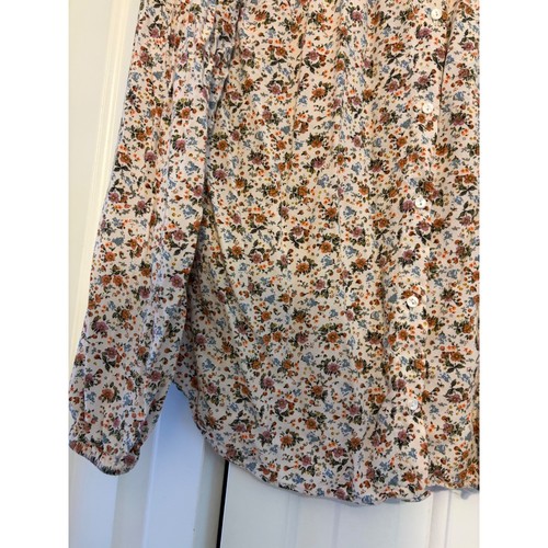Blusa Top Zara Niños Estampado Floral Manga Larga Con Botones Talla 13/14 - Imagen 7 de 9