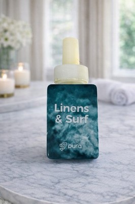 PURA Scent Linens And Surf Fragrance Refill Smart Scent .33floz
