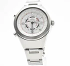 Seiko 6M26-6020 Chronograph Vintage White Dial Quartz Men's Watch