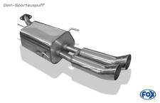 Fox Sportauspuff Opel Astra G Stufenheck 2x76 DTM rund scharf