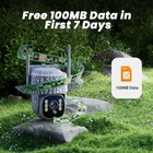 Voopeak Solar 2.5K 4G LTE Cellular PTZ Security Camera Wildlife Trail Cam 360° — photo 8