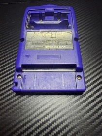 Nintendo Game Boy Color Handheld System Purple Missing Battery Cover Tested