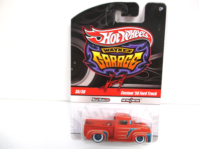 HOT WHEELS - WAYNE'S GARAGE - CUSTOM 1956 FORD F-100 PICKUP TRUCK