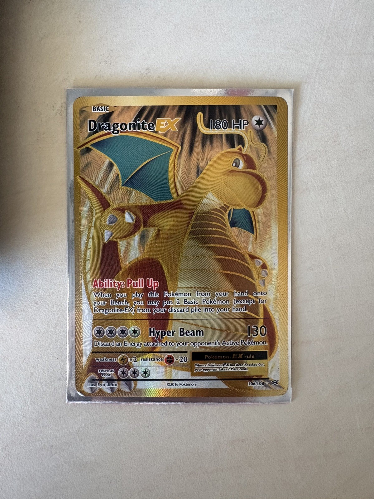 Dragonite EX (Full Art) 106/108 Evolutions Holo