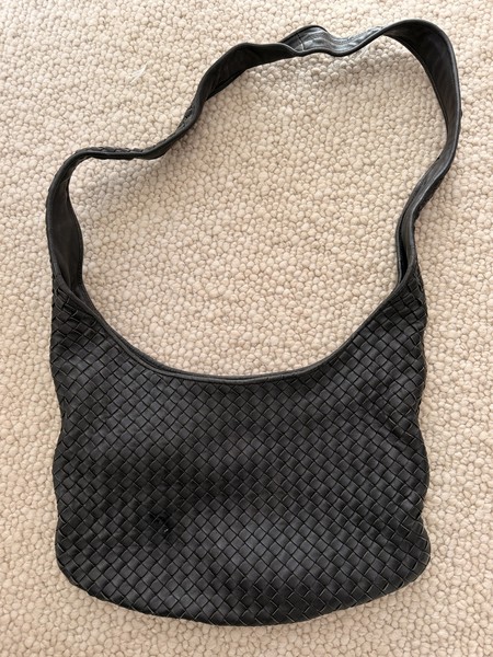 Vintage Bottega Veneta Bag Intrecciatio Cross Body Black